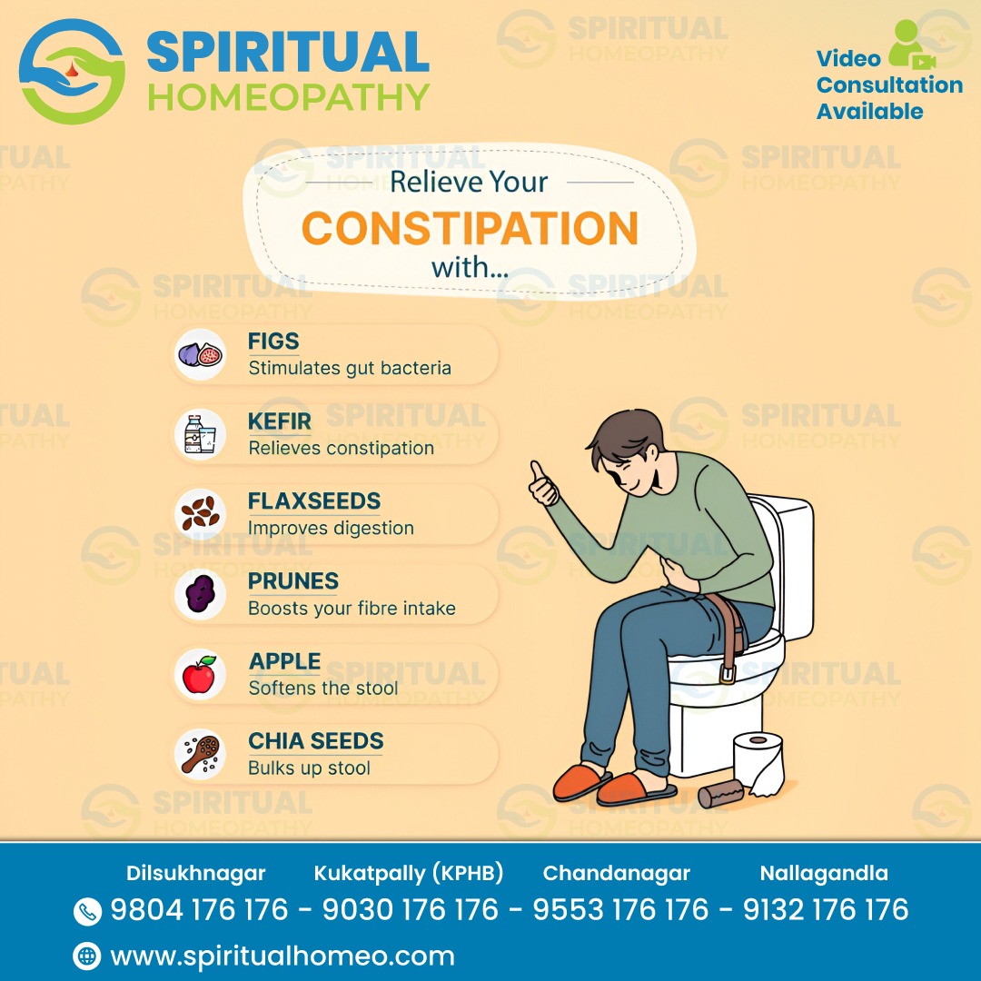 Gentle and Natural Relief for Constipation – Trusted Homeopathy Doctors in Hyderabad