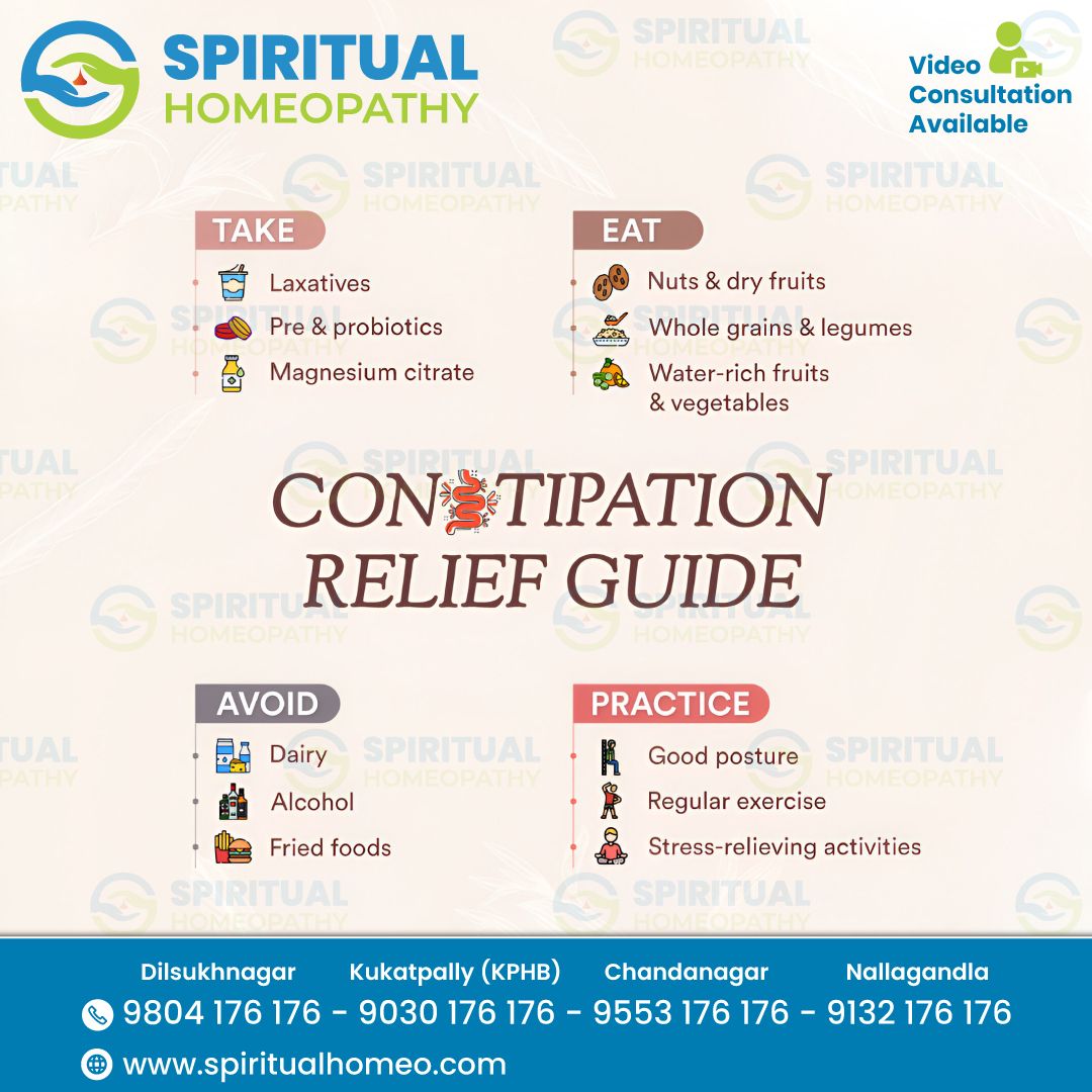 Struggling with Constipation? Advice from the Best Homeopathy Doctors in Hyderabad