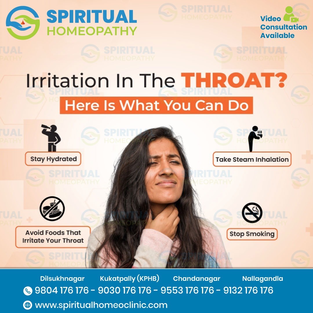 Holistic Homeopathy Treatment for Irritation in the Throat in Kukatpally, Hyderabad