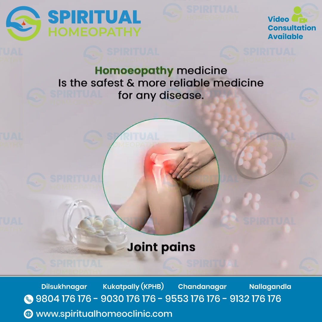 Gentle and holistic Homeopathy Treatment for Joint Pain by expert homeopathy doctor in Nallagandla Hyderabad. Natural healing for all ages. Book today.
