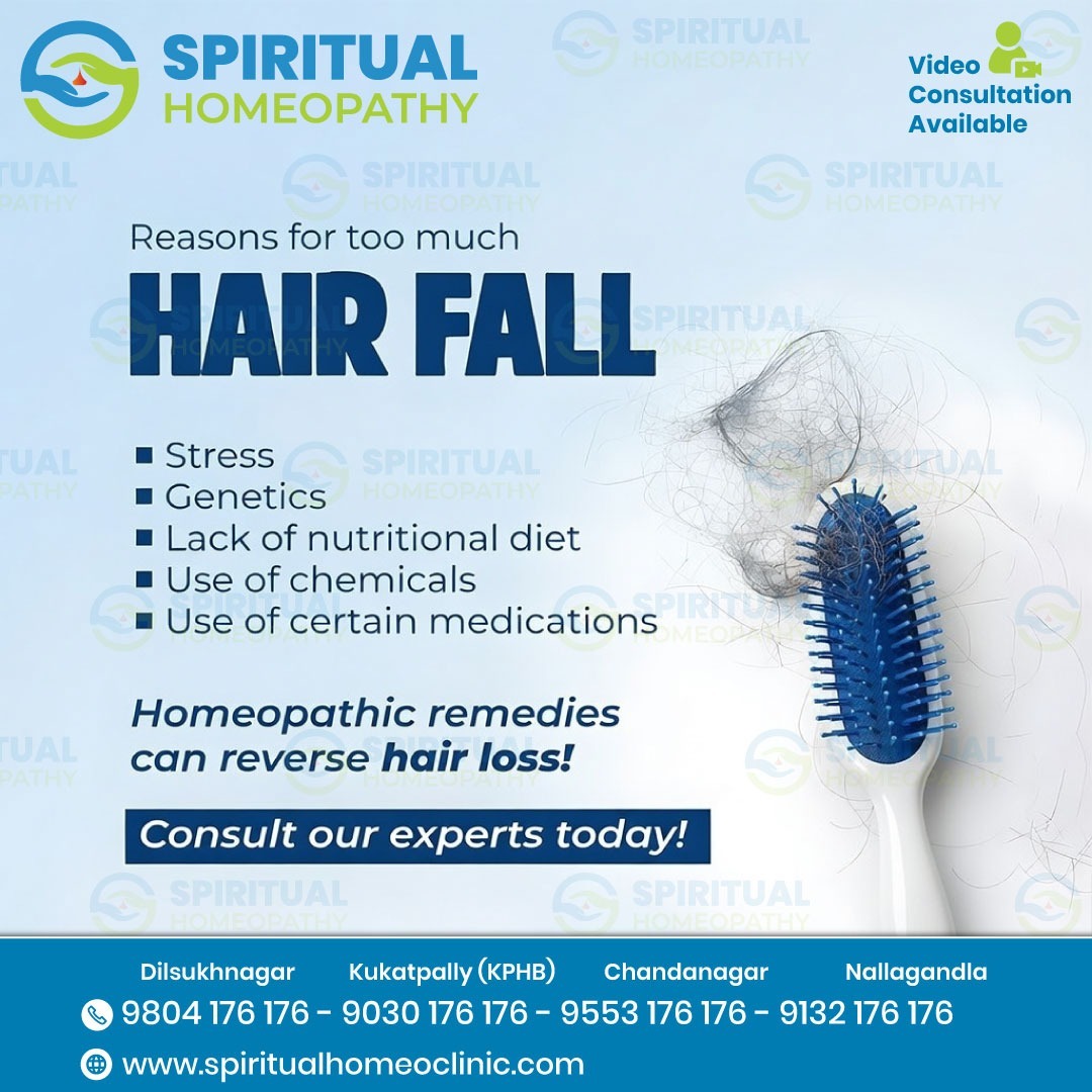Natural Hair Fall Solution with best homeopathy doctors in dilsukhnagar,